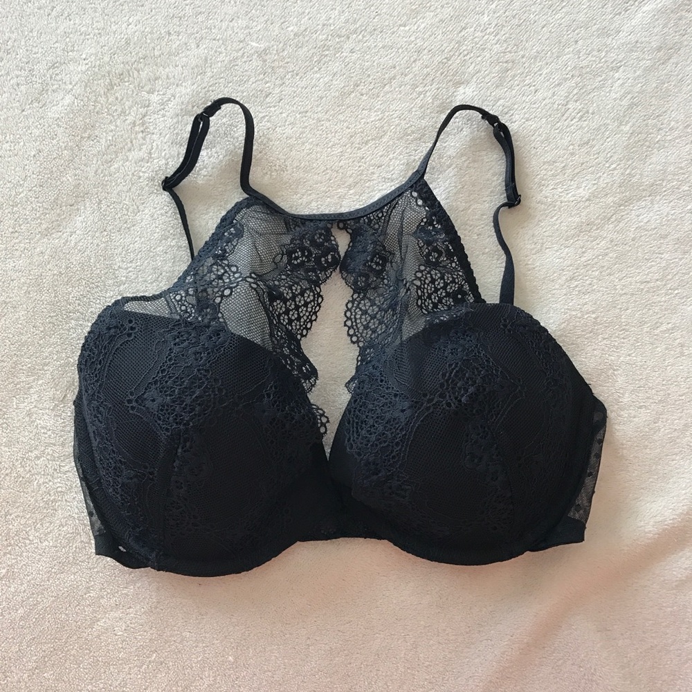 NEW Black Lace Push-up Bra / bralette 32D